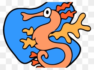 Seahorse Clipart Dragon - Drawing - Png Download