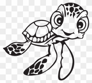 Nemo Clipart Face - Turtle Colouring In Pages - Png Download