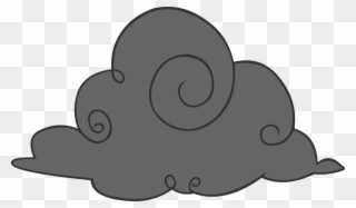 Cartoon Storm Cloud - Dark Clouds Clip Art - Png Download