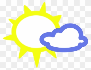 Onlinelabels Clip Art - Weather Symbols Sun - Png Download
