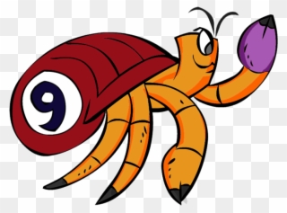 Hermit Crab Clipart Red Crab - Racing Hermit Crab Clipart - Png Download