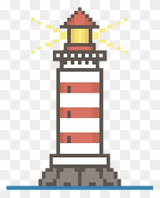 Report Abuse - Minecraft Lighthouse Pixel Art Clipart