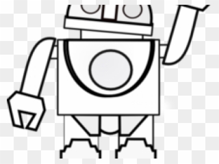 Robot Clipart Black And White - Black And White Toy Clip Art - Png Download