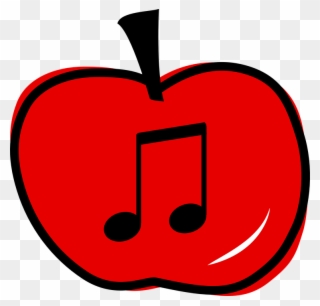 Apple Eighth Notes Clip Art At Clker Com Vector Online - Apple Music Notes - Png Download
