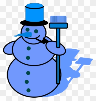 Yellow - Snowman Drawing Clipart