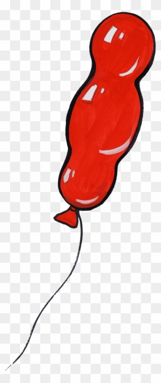 Ballon Rot Luftballo - Caricature Clipart