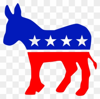 Brookline Democrats To Caucus - Democratic Party Logo Png Clipart