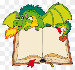 Funny Dragons Dragon Cartoon Images Cliparts - Cartoon Dragon At School - Png Download