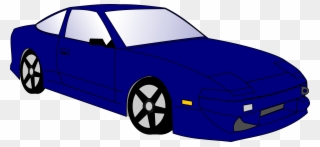 Blue Car Clip Art Free Vector - Car Clip Art - Png Download
