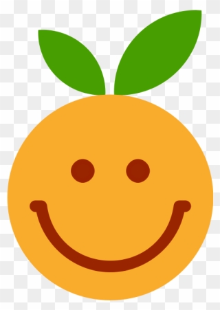 Wink Smiley Emoticon Fruit - Clementine Clipart - Png Download