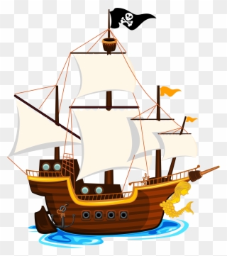 E D Ea C Orig Edeacorig - Pirate Ship Clip Art Png Transparent Png