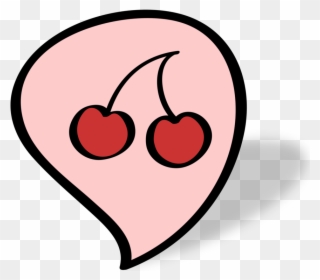 Drawing Fruit Cherry Download Line Art - Clip Art - Png Download
