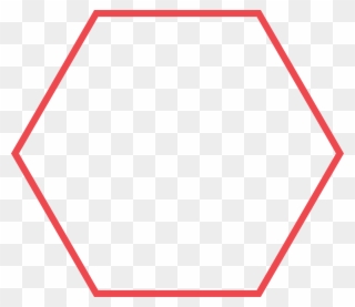 Hexagon Shape Clipart Free Download Best Hexagon Shape - Red Hexagon Outline Png Transparent Png