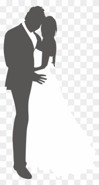 Wedding Silhouette Vector At Getdrawings - Wedding Hug Silhouette Png Clipart