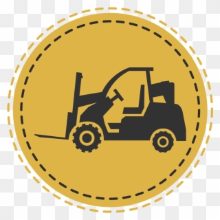809 Forklift , Counterbalance, Telehandler, And Rough - Forklift Clipart