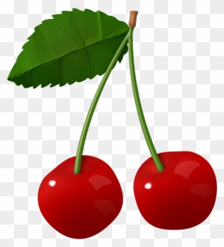 Cherries * Fruit Clipart, Food Clipart, Fruit And Veg, - Fruit Clip Art Cherry - Png Download
