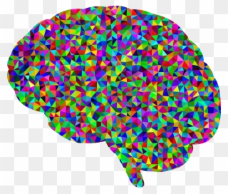 Clip Art Royalty Free Stock Brain Clipart Transparent - Colorful Brain No Background - Png Download