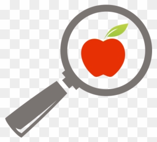 Healthy Food Clipart Wellness - Magnifying Glass - Png Download