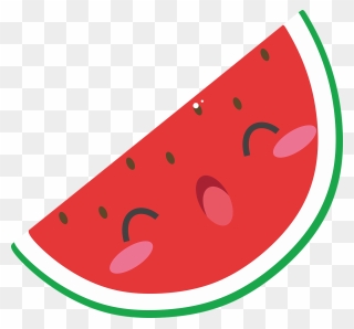 Watermelon Free Pictures On Pixabay Clip Art - Watermelon Kawaii - Png Download