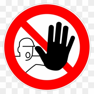 Zutritt Für Unbefugte Verboten, Verbotszeichen D P006 - Safety Sign Do Not Enter Clipart