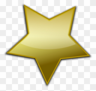 Image Free Library Star Art At Clker - Gold Star Vector Png Clipart