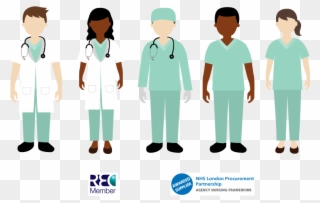 Nursing Clipart Healthcare Team - Certificate Of Employment - Png Download