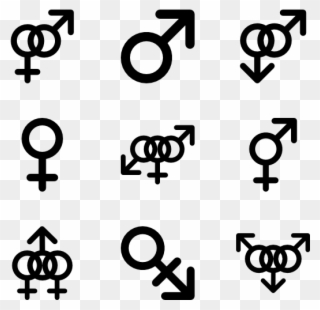 Gender Free Vector - Gender Icons Clipart
