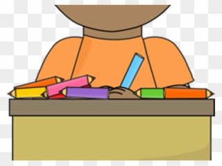 Children In Classroom Clipart - Students Alone Clip Art - Png Download