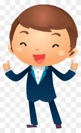 Happy Business Man Cartoon Png Clipart