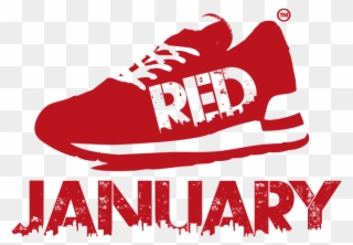 January Images Support Mental Health Through Exercise - Red January Clipart