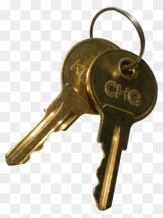 Keys In A Door Png Clip Art Royalty Free - Key Transparent Png