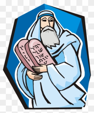 Moses 10 Cs - Moses Ten Commandment Cliparts - Png Download