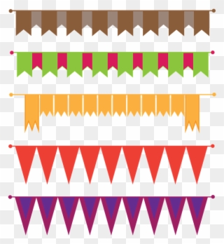 Banners, Borders, Flags, Frame Borders - รูป เส้น Png Clipart