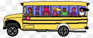 School Bus Service - Animated Bus Clipart