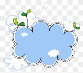 Cloud Euclidean Vector Clip Art Seedlings Clouds - 雲朵 邊框 - Png Download