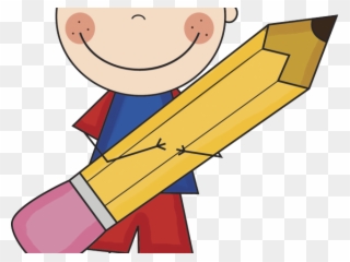 Pencil Clipart Boy - Kindergarten Writing Song - Png Download