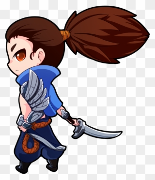28 Collection Of Yasuo Drawing Chibi - League Of Legends Chibi Yasuo Clipart
