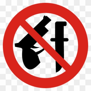 No Weapons Beyond This Point Sign Clipart