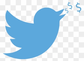 Twitter Logo Tweeting Dollar Signs - Transparent Purple Twitter Logo Png Clipart