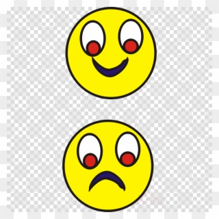 وجه حزين وسعيد Clipart Smiley Sadness Clip Art - Christmas Ornament Transparent Background - Png Download