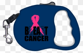 Beat Breast Cancer Retractable Dog Leash- Pets - Leash Clipart