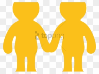 Hand Emoji Clipart Hand Joined - Men And Women Holding Hands - Png Download