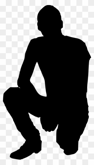 Kneeling Silhouette At Getdrawings Com Free For Personal - Silhouette Of A Kneeling Man Clipart
