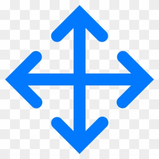 Four Way Arrow Icon Clipart