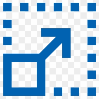 Resize Icon - Border Icon In Excel Clipart