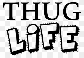 Thug Life Text Transparent Background - Khadim Hussain Rizvi Funny Clipart