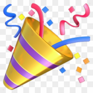 ❁ Party Popper Emoji 🎉 Party Popper Emoji Emoticon - Transparent Party Emoji Png Clipart