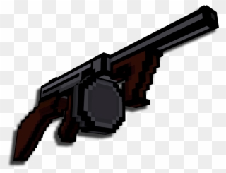 Tommy Gun - Pixel Gun Tommy Gun Clipart