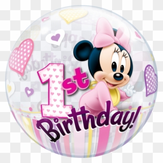 Disney Minnie Mouse 1st Birthday Bubble Balloon Bubble - Minnie Mouse 1st Birthday Bubble Balloon 22 Clipart