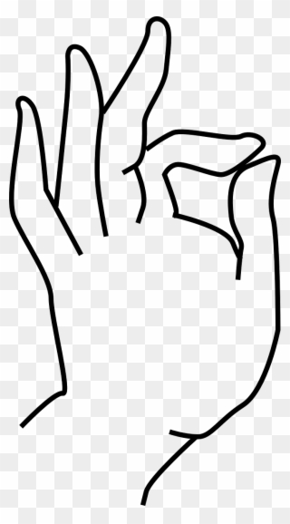 Okay Hand Gesture Fingers Png Image - Lord Buddha Hand Symbol Clipart